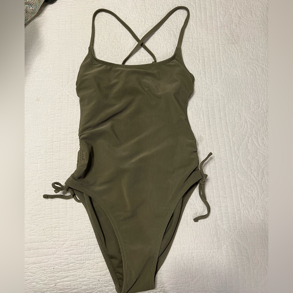Olive green one piece
